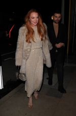 LINDSAY LOHAN and Bader Shammas on a Dinner Date in Los Angeles 03/16/2024