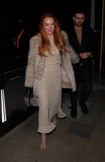 LINDSAY LOHAN and Bader Shammas on a Dinner Date in Los Angeles 03/16/2024