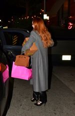 LINDSAY LOHAN Leaves Dinner at Mr. Chow in Beverly Hills 03/09/2024