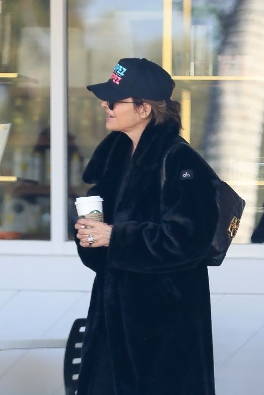 LISA RINNA Out for Coffee at Starbucks in Los Angeles 03/28/2024