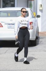 LORI HARVEY Leaves a Gym in Bel Air 03/04/2024