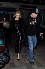 LOTTIE MOSS Arrives at Chiltern Firehouse in London 03/20/2024