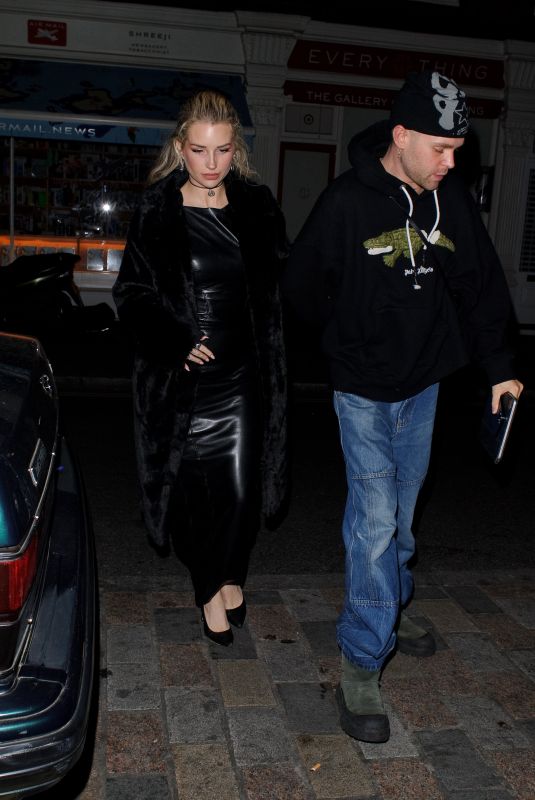 LOTTIE MOSS Arrives at Chiltern Firehouse in London 03/20/2024