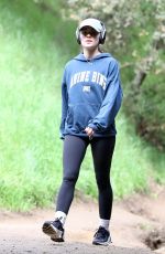 LUCY HALE Out Hikinig in Los Angeles 03/01/2024