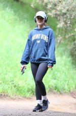 LUCY HALE Out Hikinig in Los Angeles 03/01/2024