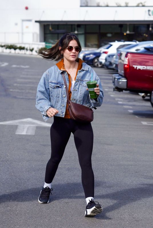 LUCY HALE Out Shopping at Erewhon in Studio City 03/15/2024