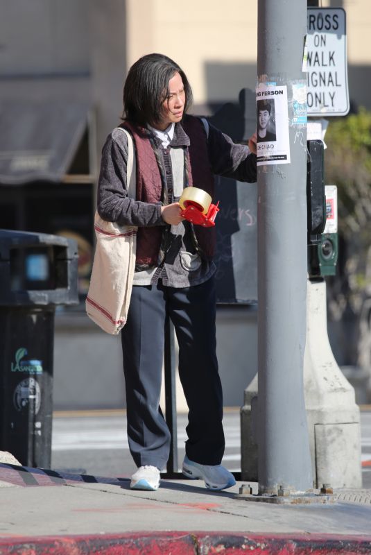 LUCY LIU on the Set of Her New Movie Rosemead in Los Angeles 03/05/2024