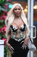 LYSTRA ADAMS on the Set of The Real Housewives Of Cheshire at Menagerie Bar in Manchester 03/26/2024