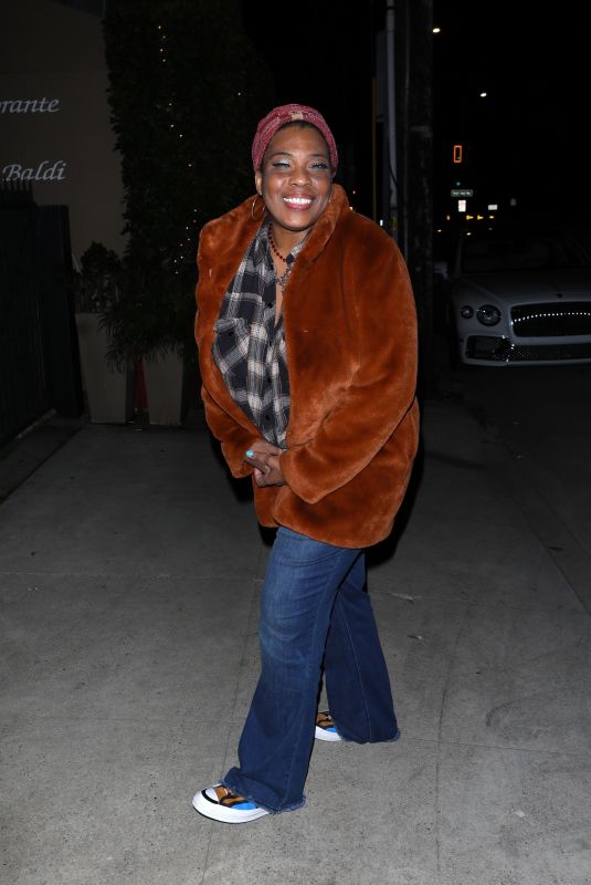 MACY GRAY Out for Dinner at Giorgio Baldi in Santa Monica 02/29/2024