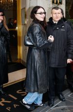 MADDIE ZIEGLER Leaves Her Hotel in Paris 03/03/2024