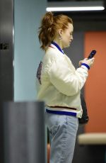 MADELAINE PETSCH Heading to a Meeting in Los Angeles 03/04/2024