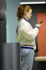 MADELAINE PETSCH Heading to a Meeting in Los Angeles 03/04/2024