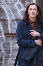 MADELINE BREWER on the Set of You in New York 03/25/2024