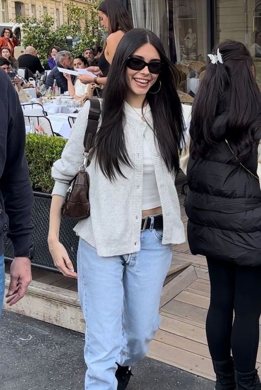 MADISON BEER at a Restaurant in Paris 03/19/2024