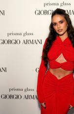 MADISON PETTIS at Giorgio Armani Prisma Glass Launch Party in Beverly Hills 03/22/2024