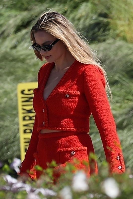 MARGOT ROBBIE on the Set of a Chanel Commercial in California 03/08/2024