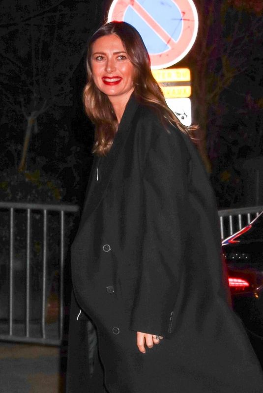 MARIA SHARAPOVA Arrives at Valentino Dinner at Paris Fashion Week 03/03/2024