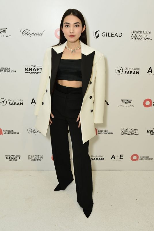 MARIA ZHANG at 32nd Annual Elton John AIDS Foundation Academy Awards Viewing Party in West Hollywood 03/10/2024