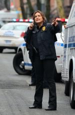MARISKA HARGITAY on the Set of Law and Order: Special Victims Unit in Manhattan 03/06/2024