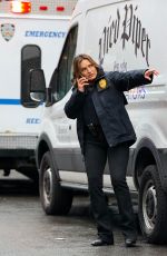 MARISKA HARGITAY on the Set of Law and Order: Special Victims Unit in Manhattan 03/06/2024