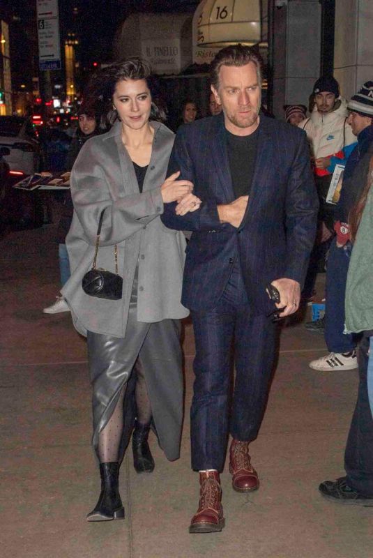 MARY ELIZABETH WINSTEAD and Ewan Mcgregor Night Out in New York 03/11/2024