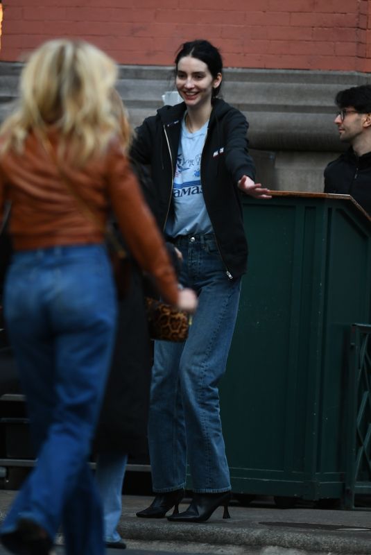 MEADOW WALKER Out for Dinner with Friends at Lure Fishbar in New York 03/13/2024