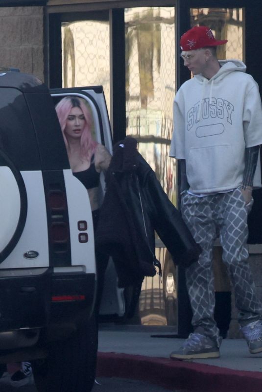 MEGAN FOX and Machine Gun Kelly Out on Vacation 03/05/2024