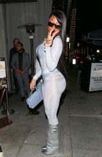 MEGAN THEE STALLION Arrives at Crustacean Restaurant in Beverly Hills 03/29/2024