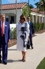 MELANIA and Donald TRUMP Arrives to Vote in Florida