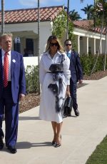 MELANIA and Donald TRUMP Arrives to Vote in Florida