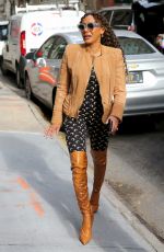 MELANIE BROWN Arrives at Tamron Hall in New York 03/26/2024