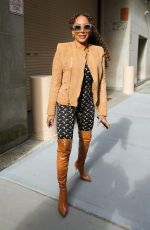 MELANIE BROWN Arrives at Tamron Hall in New York 03/26/2024
