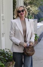 MELANIE GRIFFITH Out for Solo Lunch at Melrose Place in Los Angeles 03/09/2024