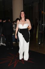 MELANIE LYNSKEY Leaves 35th Annual GLAAD Media Awards in Beverly Hills 03/14/2024