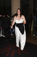 MELANIE LYNSKEY Leaves 35th Annual GLAAD Media Awards in Beverly Hills 03/14/2024