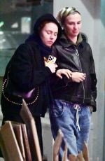 MIA REGAN and CHARLOTTE SMURFIT Out for Dinner in London 02/28/2024