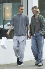 MIA REGAN and Romeo Beckham Out Shopping in West London 03/13/2024