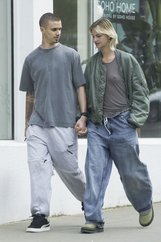 MIA REGAN and Romeo Beckham Out Shopping in West London 03/13/2024