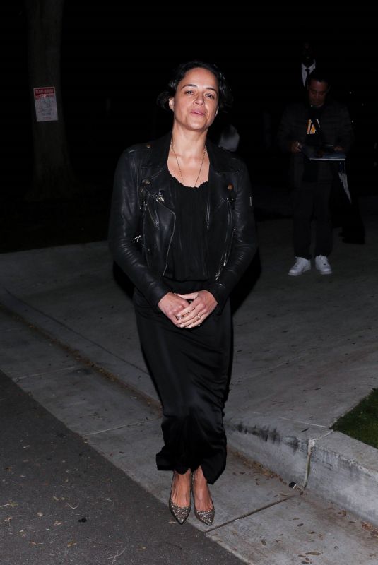 MICHELLE RODRIGUEZ Leaves WME Party in Beverly Hills 03/08/2024
