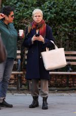 MICHELLE WILLIAMS and JENNY SLATE on the Set of Dying for Sex 03/14/2024