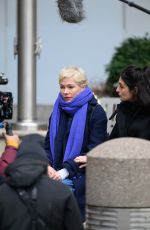 MICHELLE WILLIAMS Out Filming in Brooklyn 03/04/2024