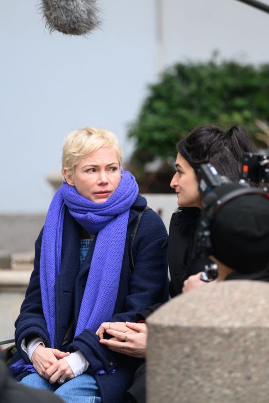 MICHELLE WILLIAMS Out Filming in Brooklyn 03/04/2024