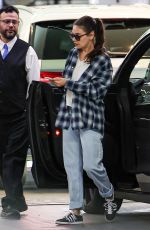 MILA KUNIS Arrives at Soho House in West Hollywood 03/16/2024