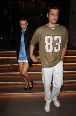 MILLIE BOBBY BROWN Leaves Her Hotel in London 03/04/2024