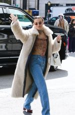 MILLIE BOBBY BROWN Out Promotes Her Upcoming Movie Damsel in New York 02/29/2024