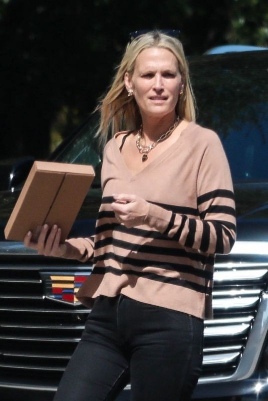MOLLY SIMS Delivering a Package to Her Neighbor Kate Hudson in Brentwood 03/08/2024
