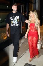 MOLLY SMITH and Tom Clare Arrives at Molly Smith Boohoo Launch at Fenix in Manchester 03/27/2024