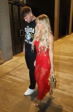 MOLLY SMITH and Tom Clare Arrives at Molly Smith Boohoo Launch at Fenix in Manchester 03/27/2024
