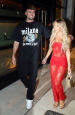 MOLLY SMITH and Tom Clare Arrives at Molly Smith Boohoo Launch at Fenix in Manchester 03/27/2024