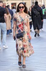MYLEENE KLASS Arrives at Smooth Radio Studio in London 03/30/2024